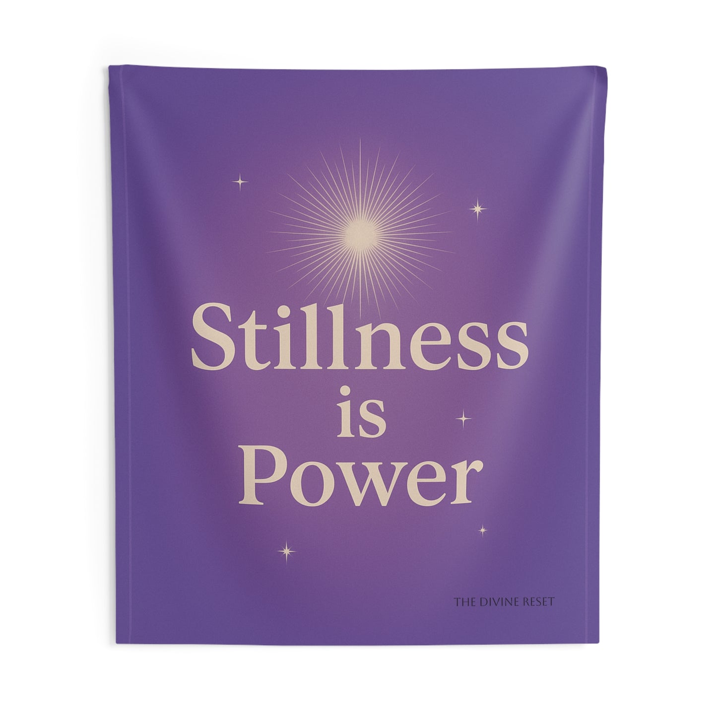 Spiritual Wall Tapestry: 'Stillness is Power' Decoration for Mindfulness