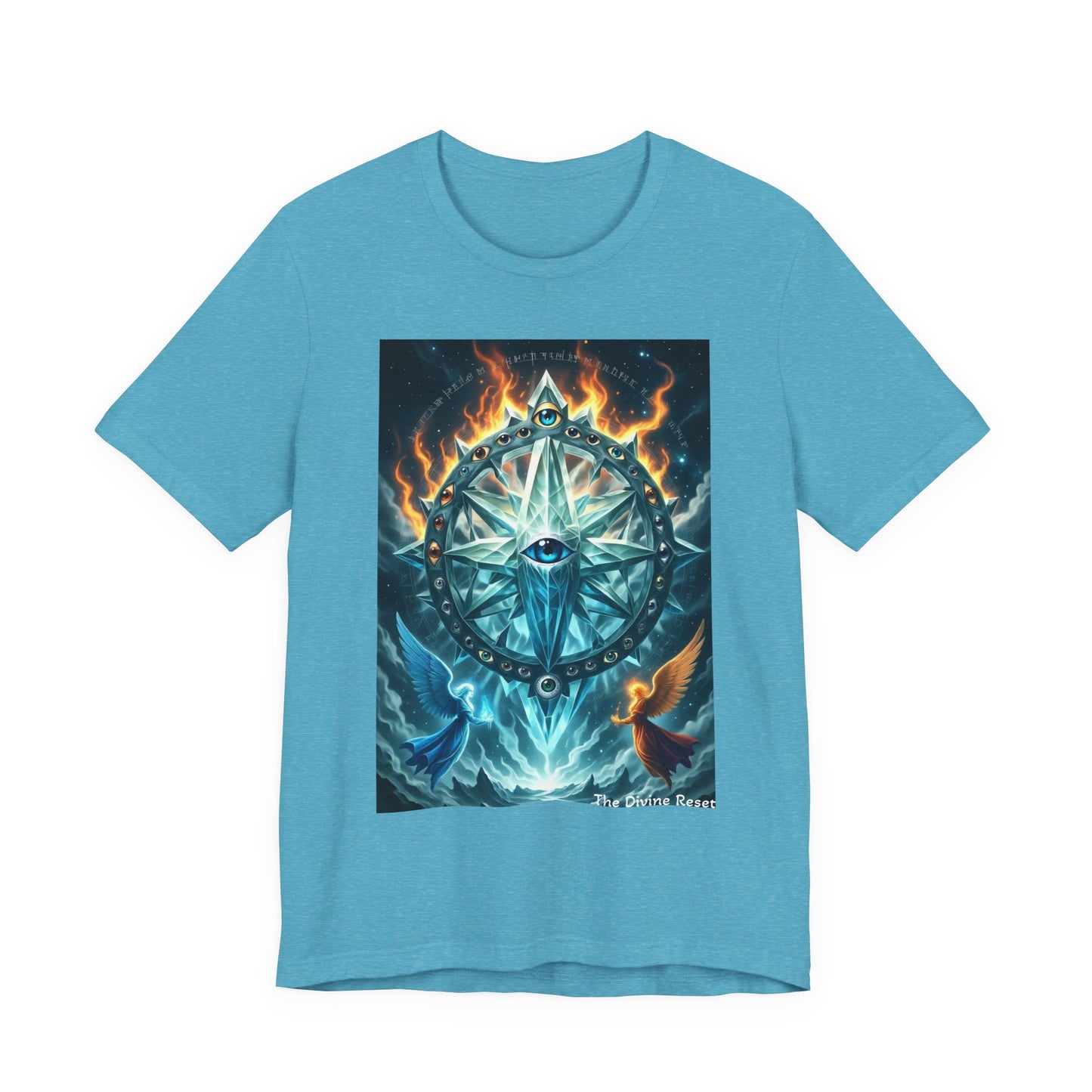Mystical Compass Tee, Unisex Short Sleeve T-Shirt, Adventure Shirt, Boho Style Tee, Gift for Explorers, Casual Wear