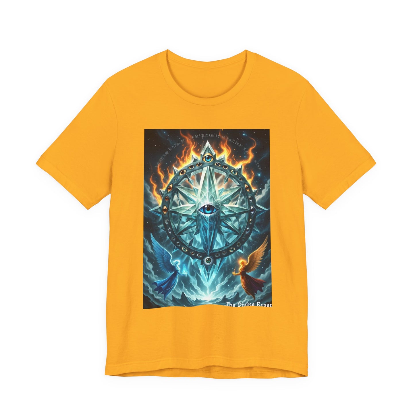Mystical Compass Tee, Unisex Short Sleeve T-Shirt, Adventure Shirt, Boho Style Tee, Gift for Explorers, Casual Wear