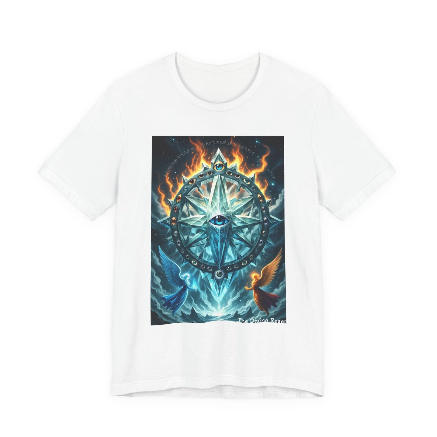 Mystical Compass Tee, Unisex Short Sleeve T-Shirt, Adventure Shirt, Boho Style Tee, Gift for Explorers, Casual Wear