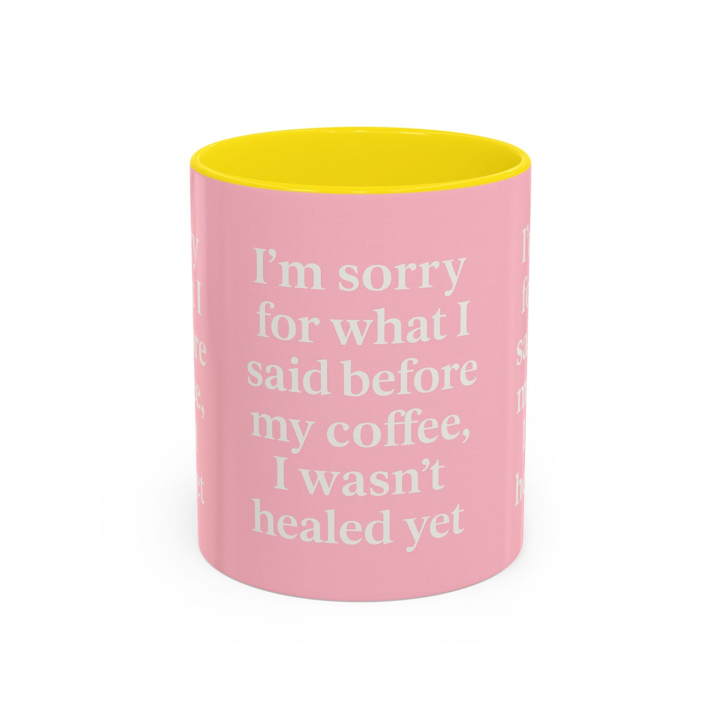 Coffee Lover's Healing Mug - Cute Gift for Friends, Inspirational Drinkware, Home Office Décor, Self-Care Humor, Uplifting Coffee Cup