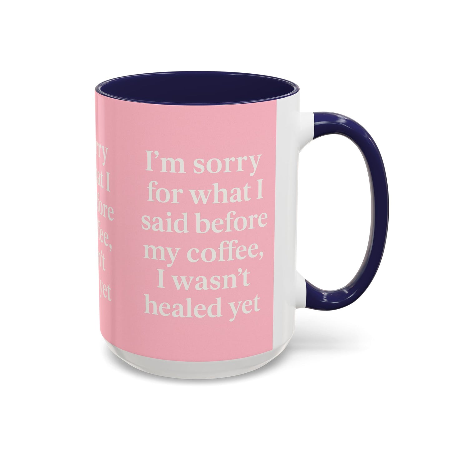 Coffee Lover's Healing Mug - Cute Gift for Friends, Inspirational Drinkware, Home Office Décor, Self-Care Humor, Uplifting Coffee Cup