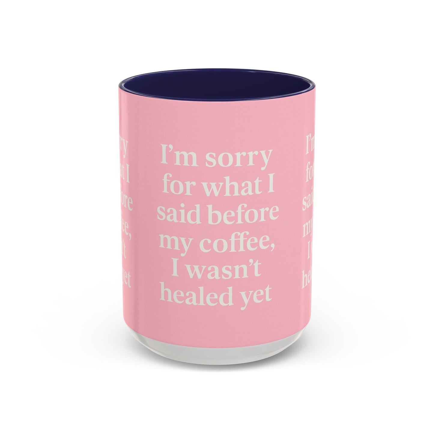 Coffee Lover's Healing Mug - Cute Gift for Friends, Inspirational Drinkware, Home Office Décor, Self-Care Humor, Uplifting Coffee Cup
