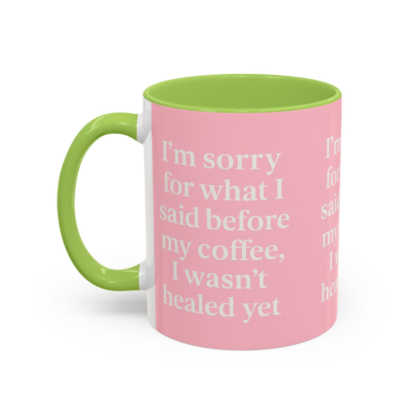 Coffee Lover's Healing Mug - Cute Gift for Friends, Inspirational Drinkware, Home Office Décor, Self-Care Humor, Uplifting Coffee Cup