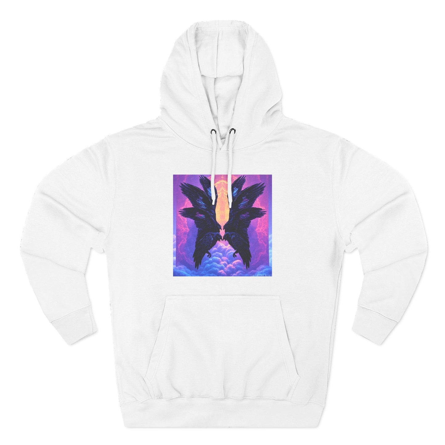Ravens Ravens Ravens-Panel Fleece Hoodie, Cozy Hooded Sweatshirt, Unique Graphic Sweatshirt, Gift for Art Lovers, Casual Wear