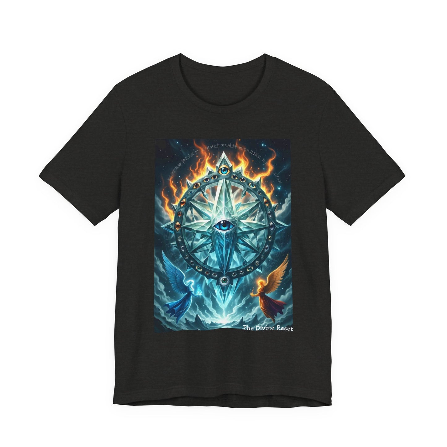 Mystical Compass Tee, Unisex Short Sleeve T-Shirt, Adventure Shirt, Boho Style Tee, Gift for Explorers, Casual Wear