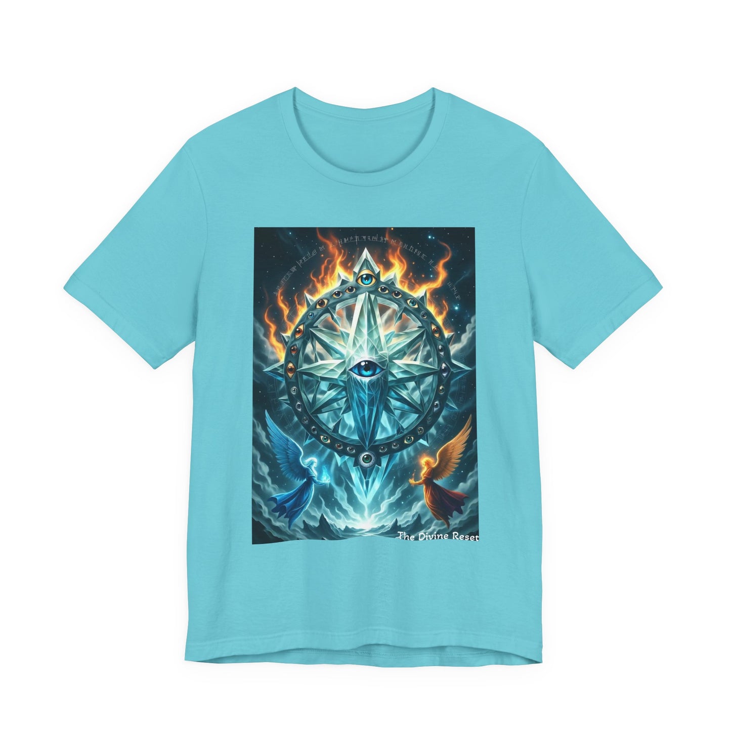 Mystical Compass Tee, Unisex Short Sleeve T-Shirt, Adventure Shirt, Boho Style Tee, Gift for Explorers, Casual Wear
