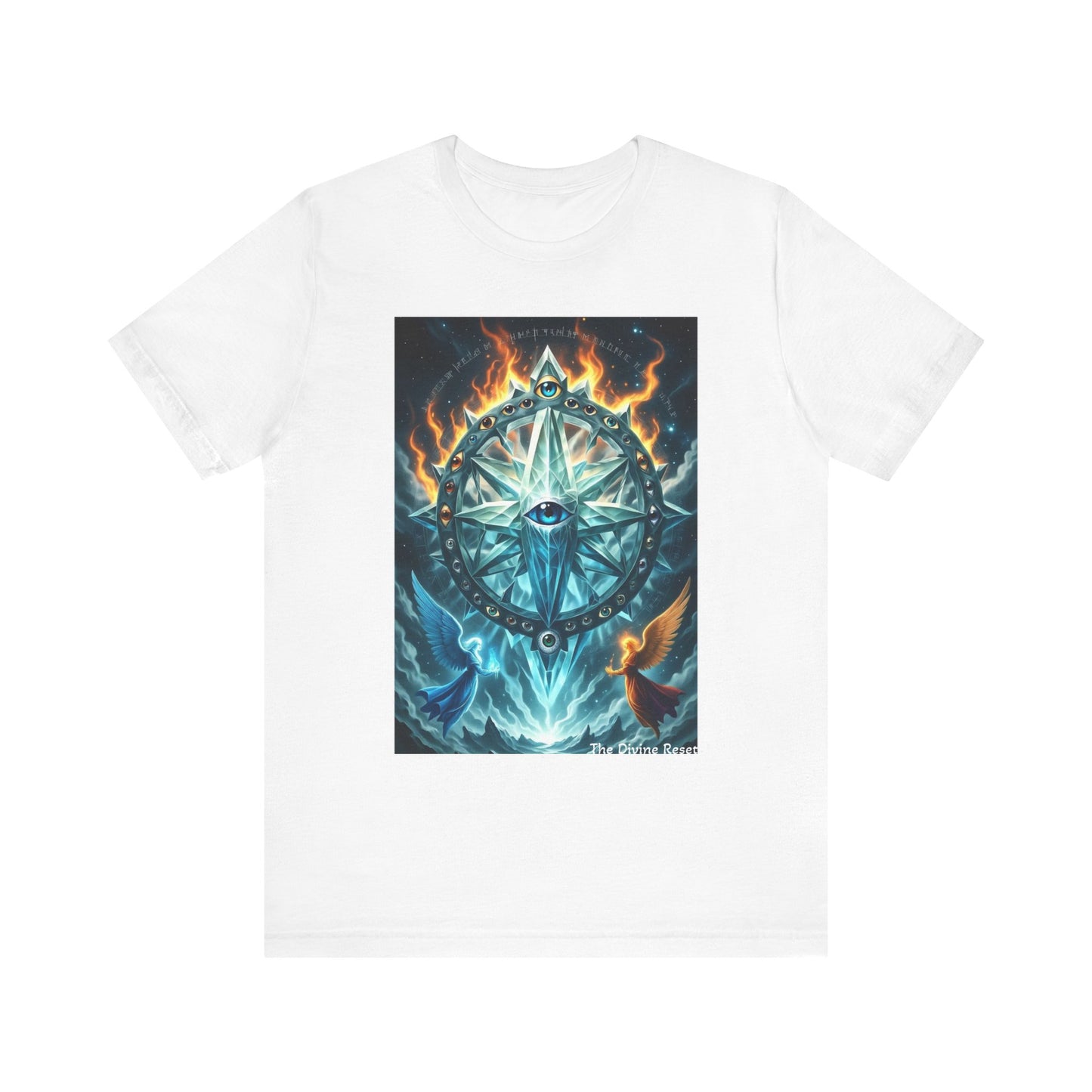Mystical Compass Tee, Unisex Short Sleeve T-Shirt, Adventure Shirt, Boho Style Tee, Gift for Explorers, Casual Wear
