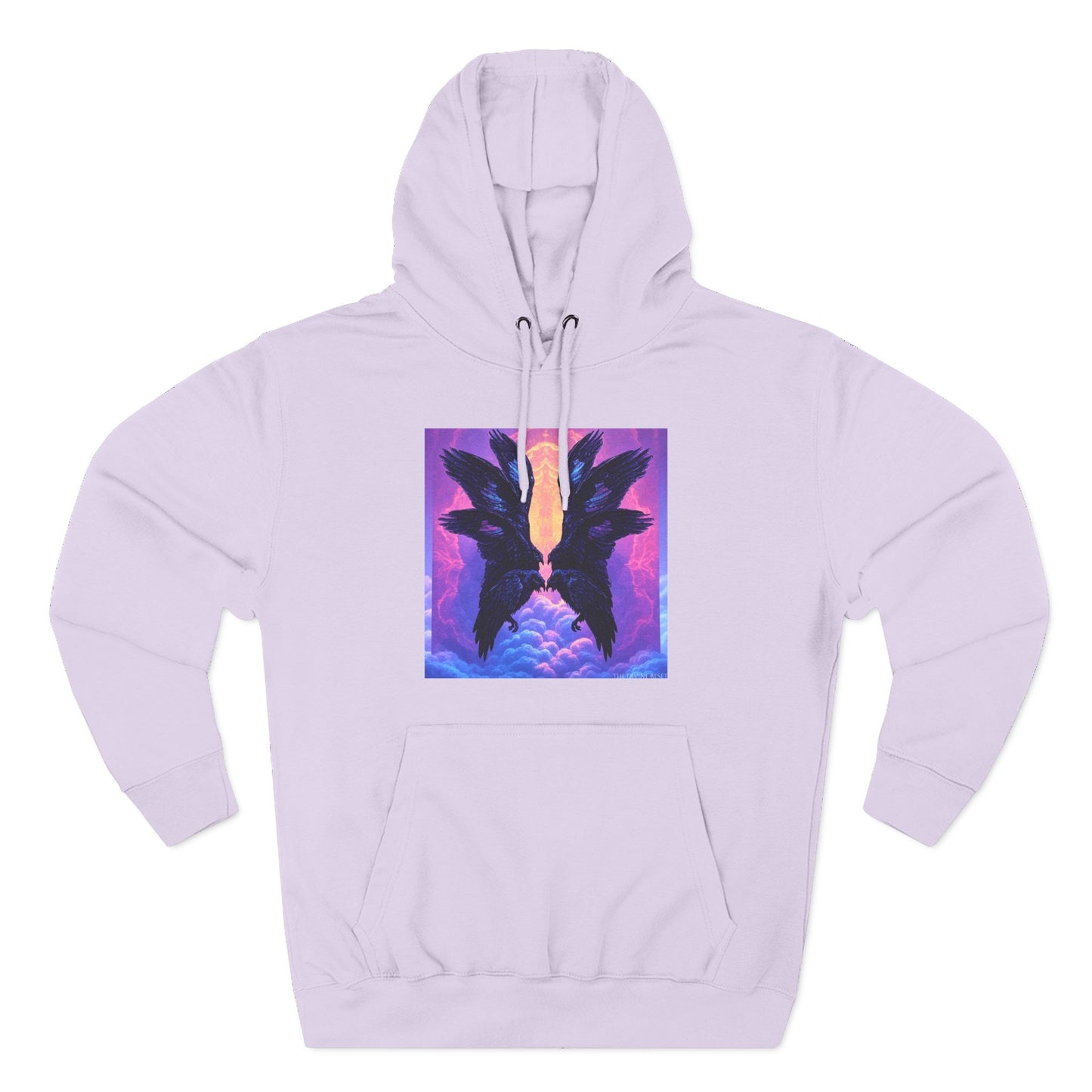 Ravens Ravens Ravens-Panel Fleece Hoodie, Cozy Hooded Sweatshirt, Unique Graphic Sweatshirt, Gift for Art Lovers, Casual Wear