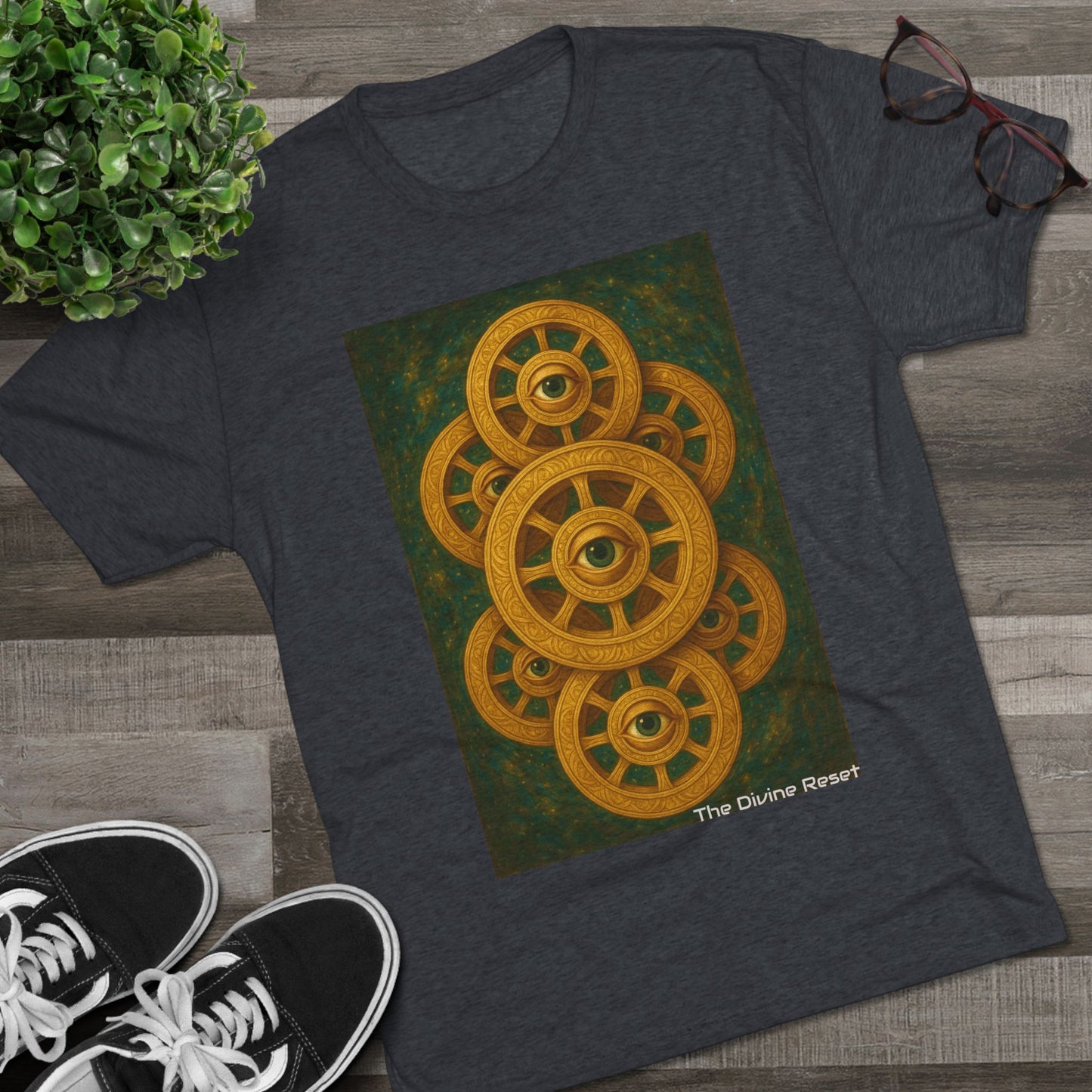 Angel Rings Tee - Unisex Tri-Blend Crew