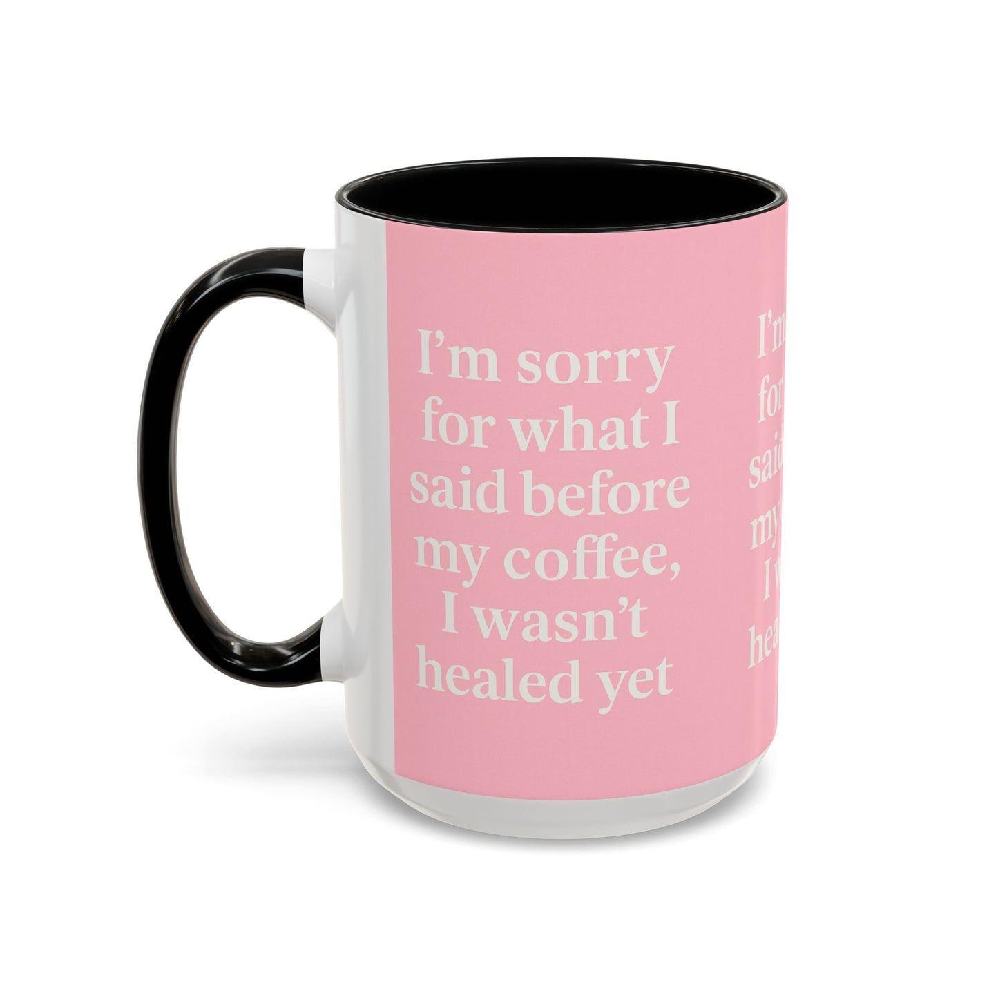 Coffee Lover's Healing Mug - Cute Gift for Friends, Inspirational Drinkware, Home Office Décor, Self-Care Humor, Uplifting Coffee Cup