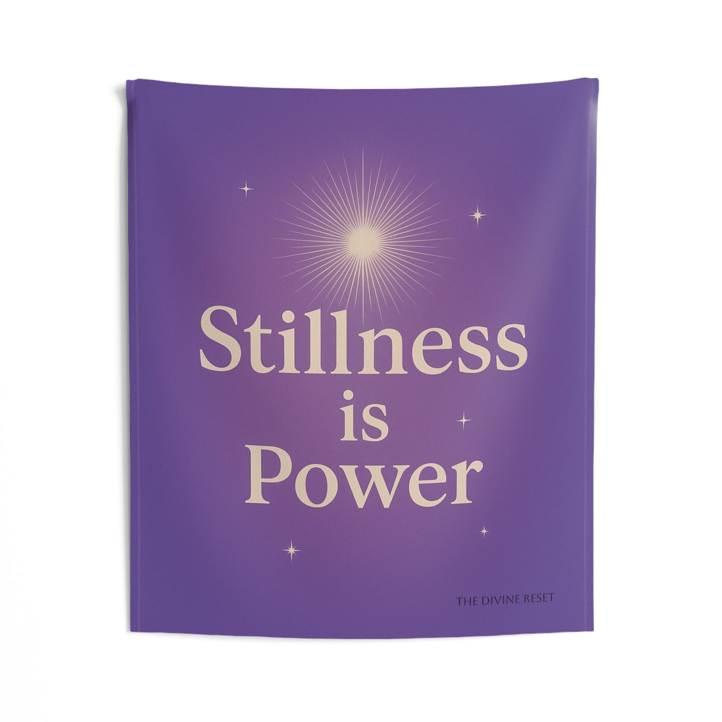 Spiritual Wall Tapestry: 'Stillness is Power' Decoration for Mindfulness