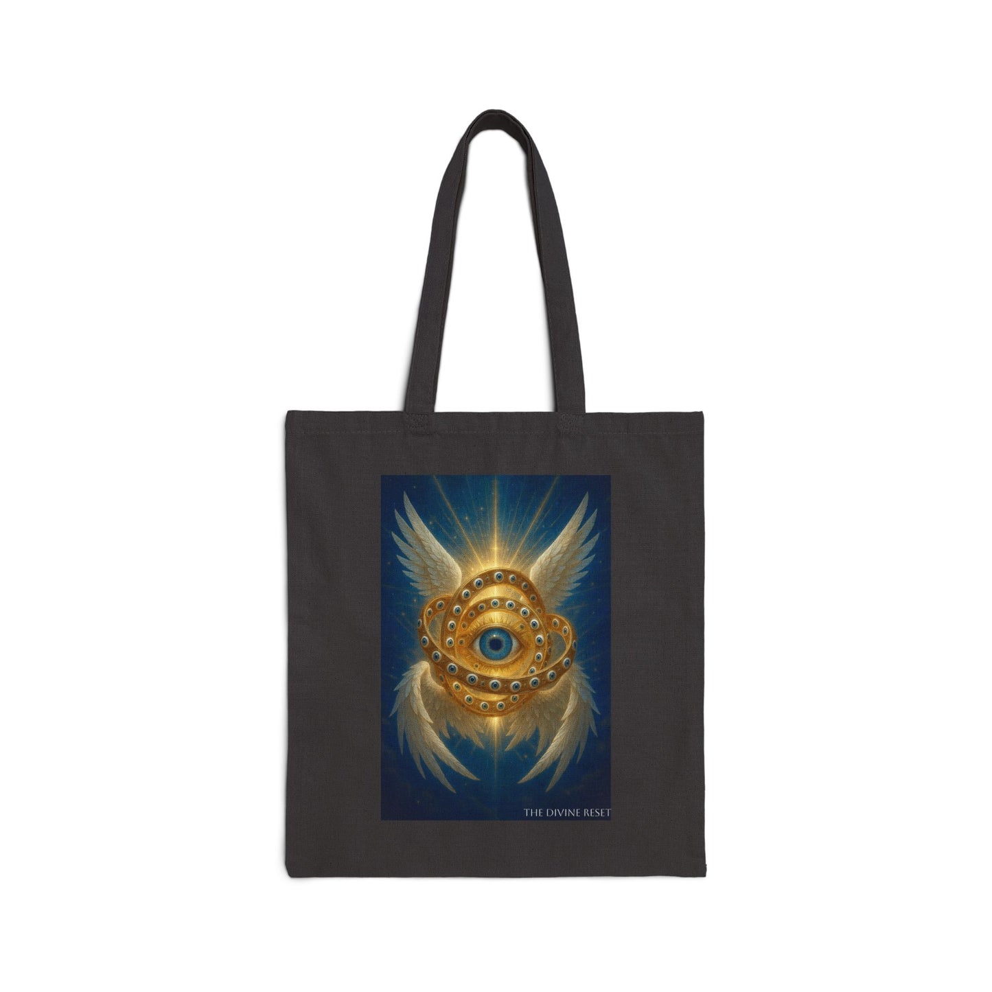 Thrones Biblical Angel Canvas Tote Bag - Spiritual Design for Everyday Use