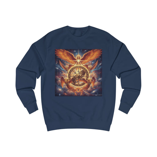 Celestial Guardians Unisex Sweatshirt, Astrology Gift, Spiritual Apparel, Cosmic Art, Festival Fashion, Oversized Comfort