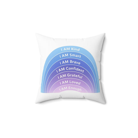 I AM- Positive Affirmation Pillow, Motivational Home Decor, Self-Love Gift, Inspirational Cushion, Relaxation, Cozy Living Room Decor