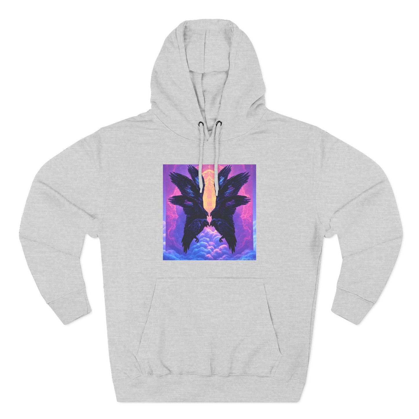 Ravens Ravens Ravens-Panel Fleece Hoodie, Cozy Hooded Sweatshirt, Unique Graphic Sweatshirt, Gift for Art Lovers, Casual Wear
