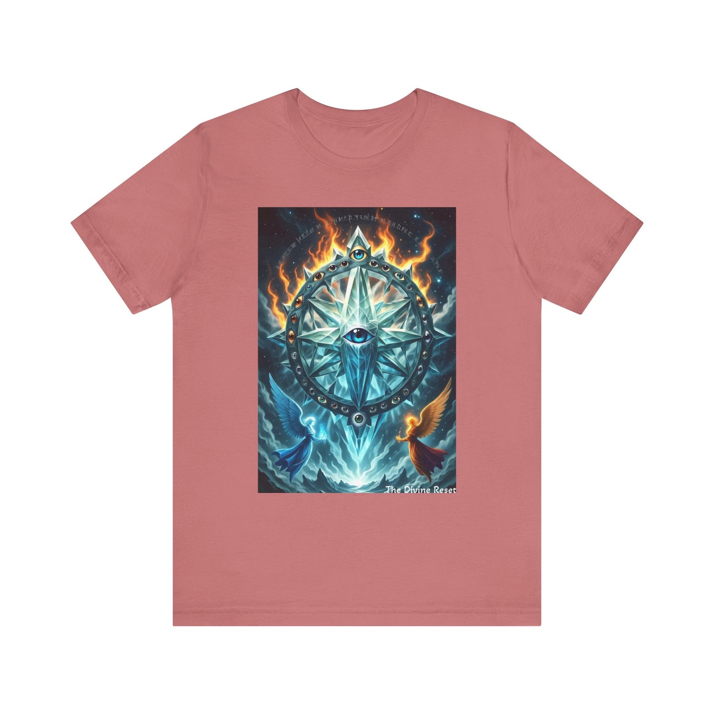 Mystical Compass Tee, Unisex Short Sleeve T-Shirt, Adventure Shirt, Boho Style Tee, Gift for Explorers, Casual Wear