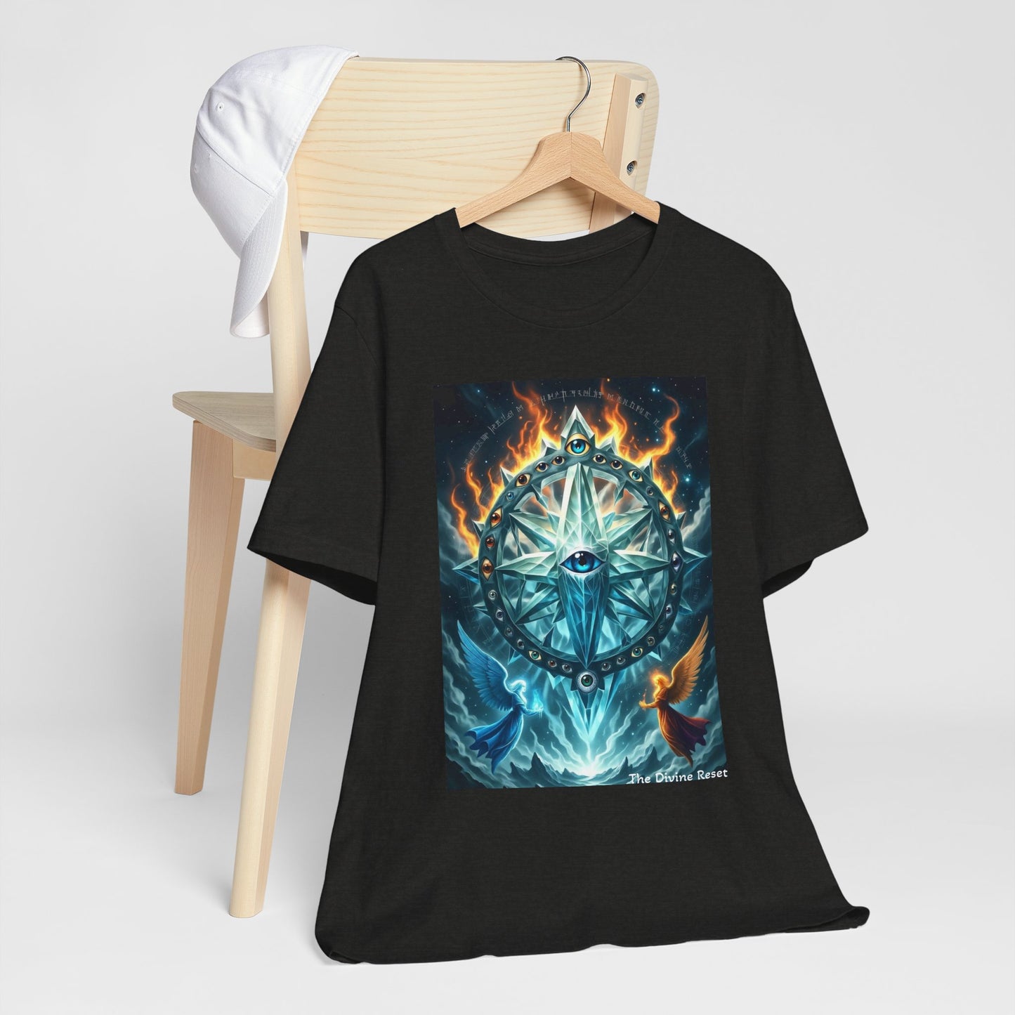 Mystical Compass Tee, Unisex Short Sleeve T-Shirt, Adventure Shirt, Boho Style Tee, Gift for Explorers, Casual Wear