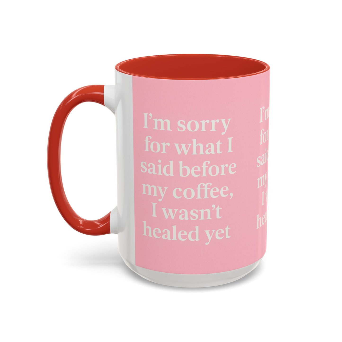 Coffee Lover's Healing Mug - Cute Gift for Friends, Inspirational Drinkware, Home Office Décor, Self-Care Humor, Uplifting Coffee Cup