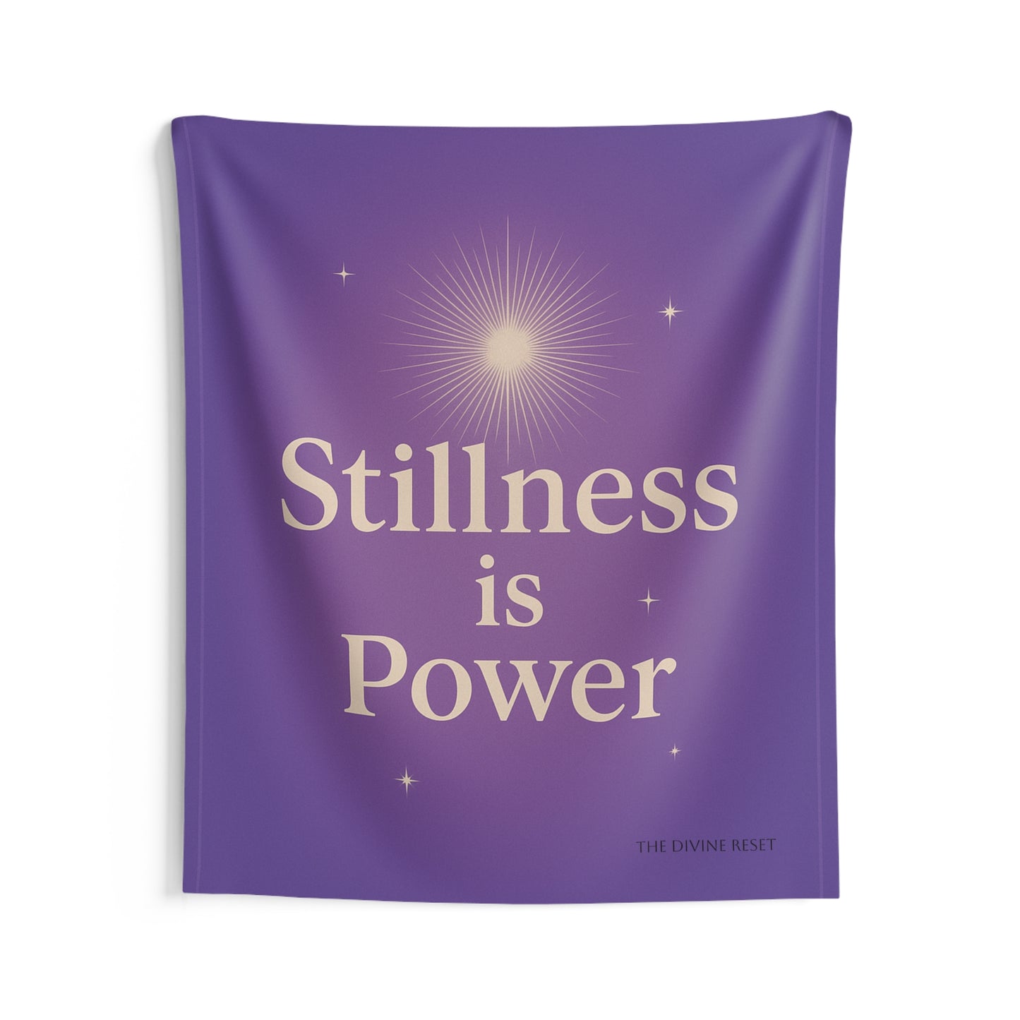 Spiritual Wall Tapestry: 'Stillness is Power' Decoration for Mindfulness