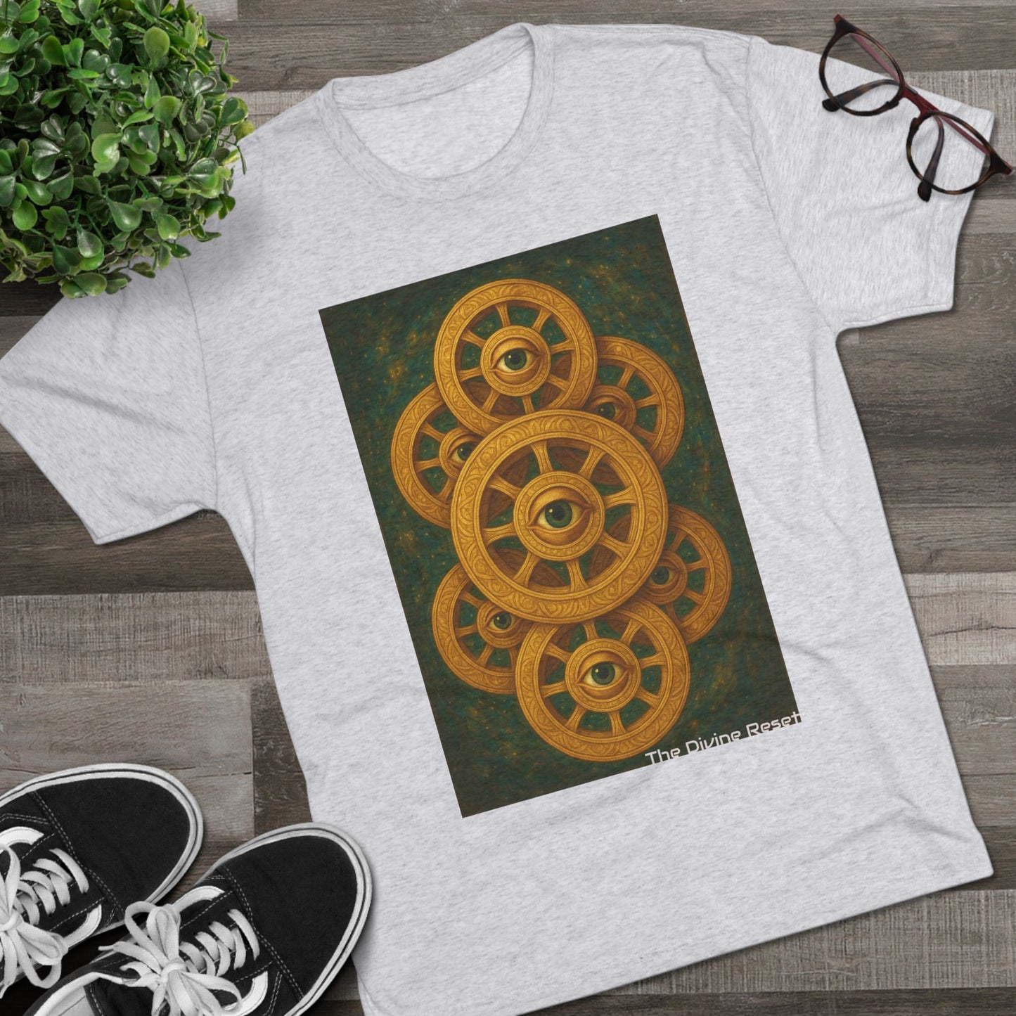 Angel Rings Tee - Unisex Tri-Blend Crew