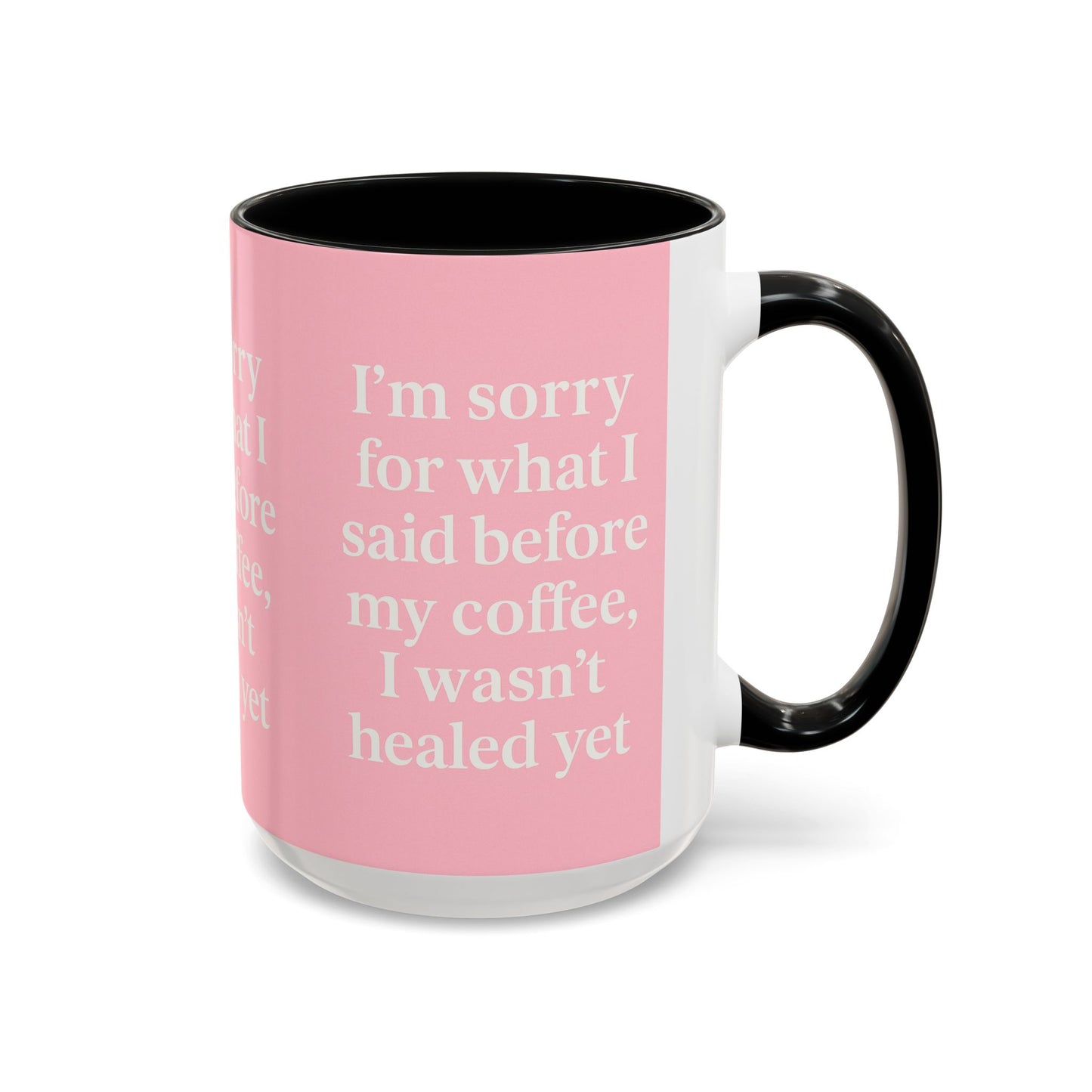 Coffee Lover's Healing Mug - Cute Gift for Friends, Inspirational Drinkware, Home Office Décor, Self-Care Humor, Uplifting Coffee Cup