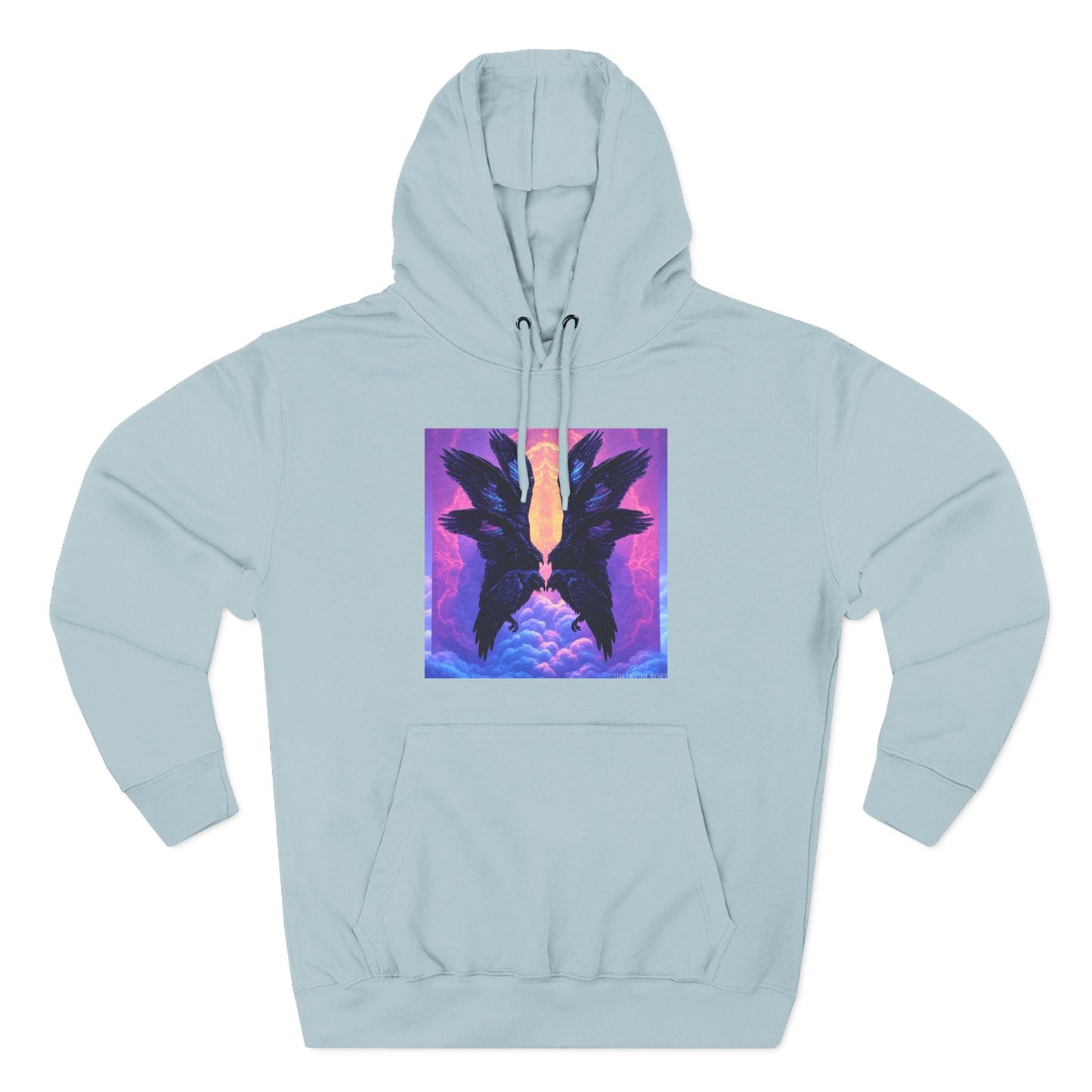 Ravens Ravens Ravens-Panel Fleece Hoodie, Cozy Hooded Sweatshirt, Unique Graphic Sweatshirt, Gift for Art Lovers, Casual Wear