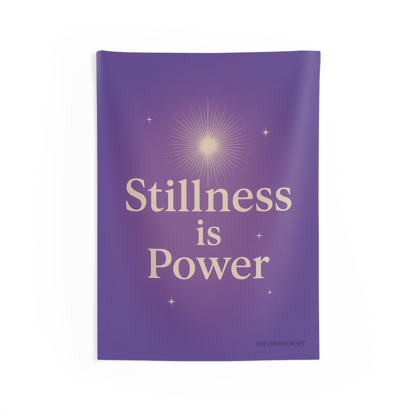 Spiritual Wall Tapestry: 'Stillness is Power' Decoration for Mindfulness