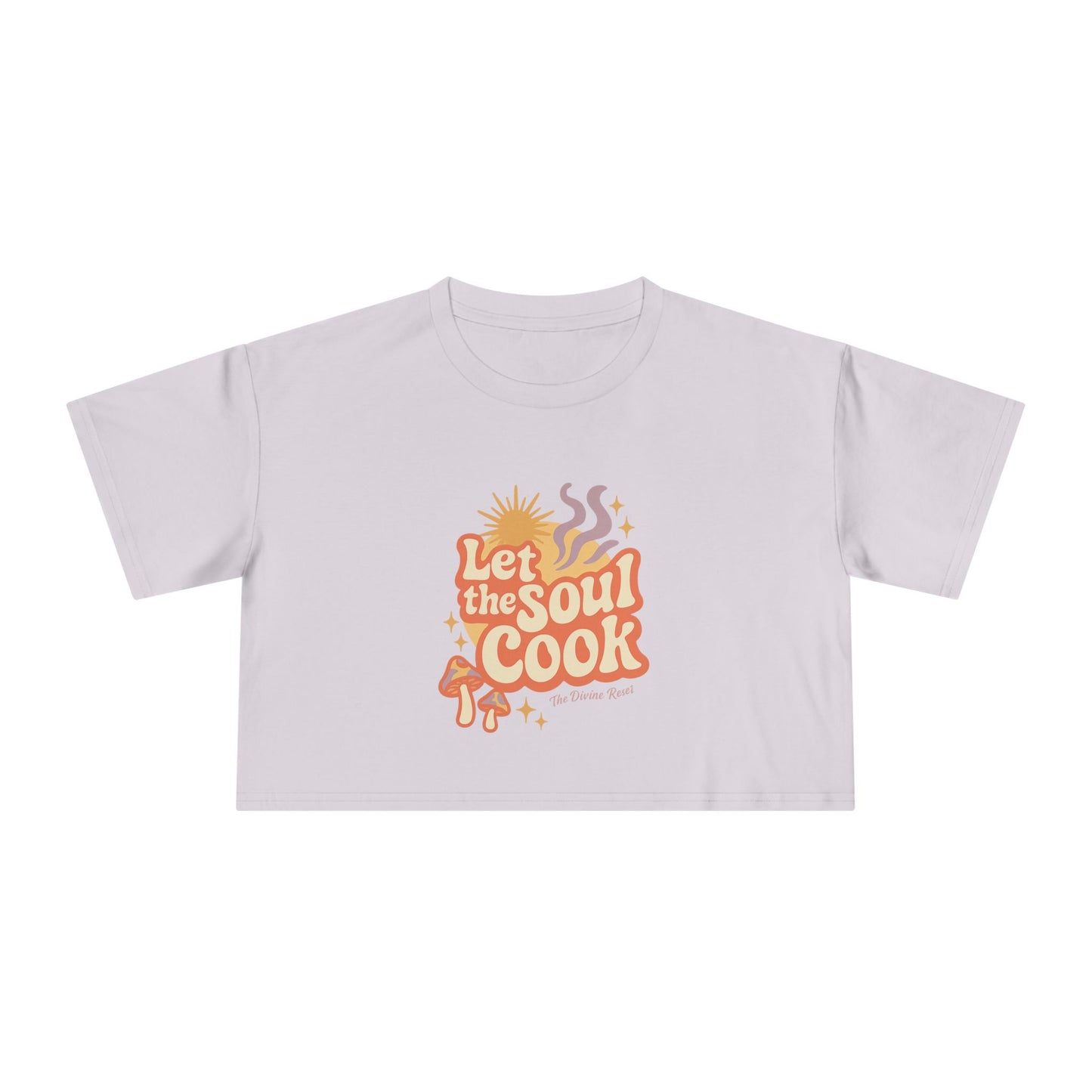 Soulful Cooking Women's Crop Tee, Inspirational Cooking Shirt, Stylish Foodie Top, Gift for Home Chefs, Summer Fashion T-Shirt