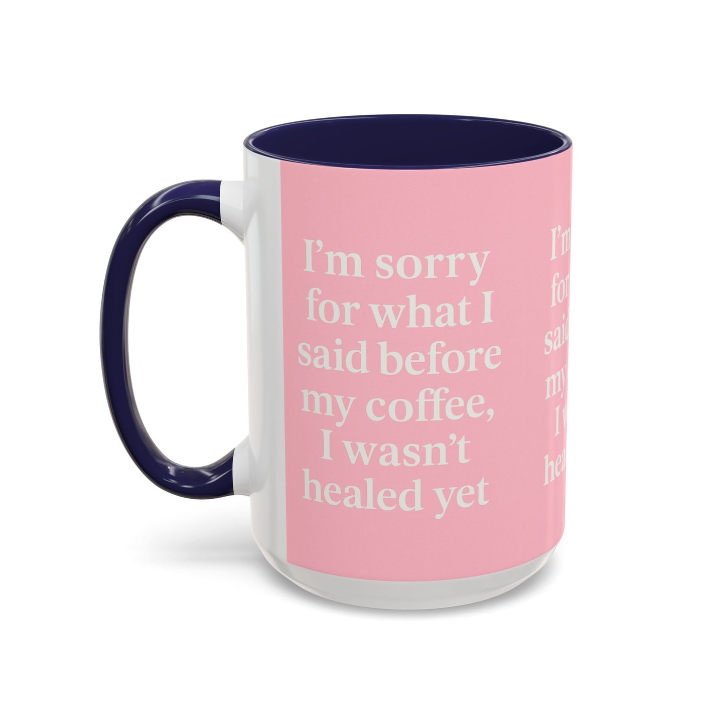 Coffee Lover's Healing Mug - Cute Gift for Friends, Inspirational Drinkware, Home Office Décor, Self-Care Humor, Uplifting Coffee Cup