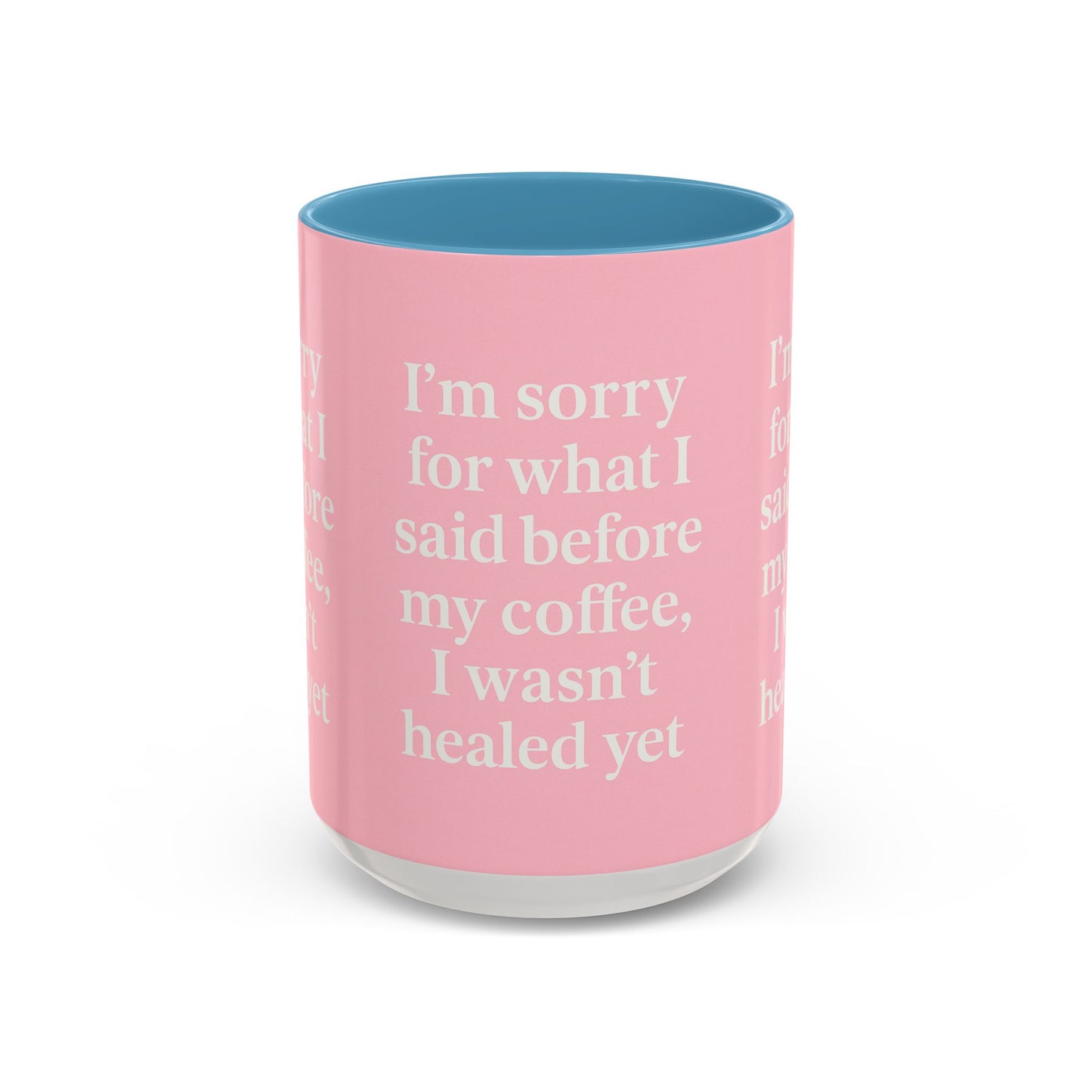 Coffee Lover's Healing Mug - Cute Gift for Friends, Inspirational Drinkware, Home Office Décor, Self-Care Humor, Uplifting Coffee Cup
