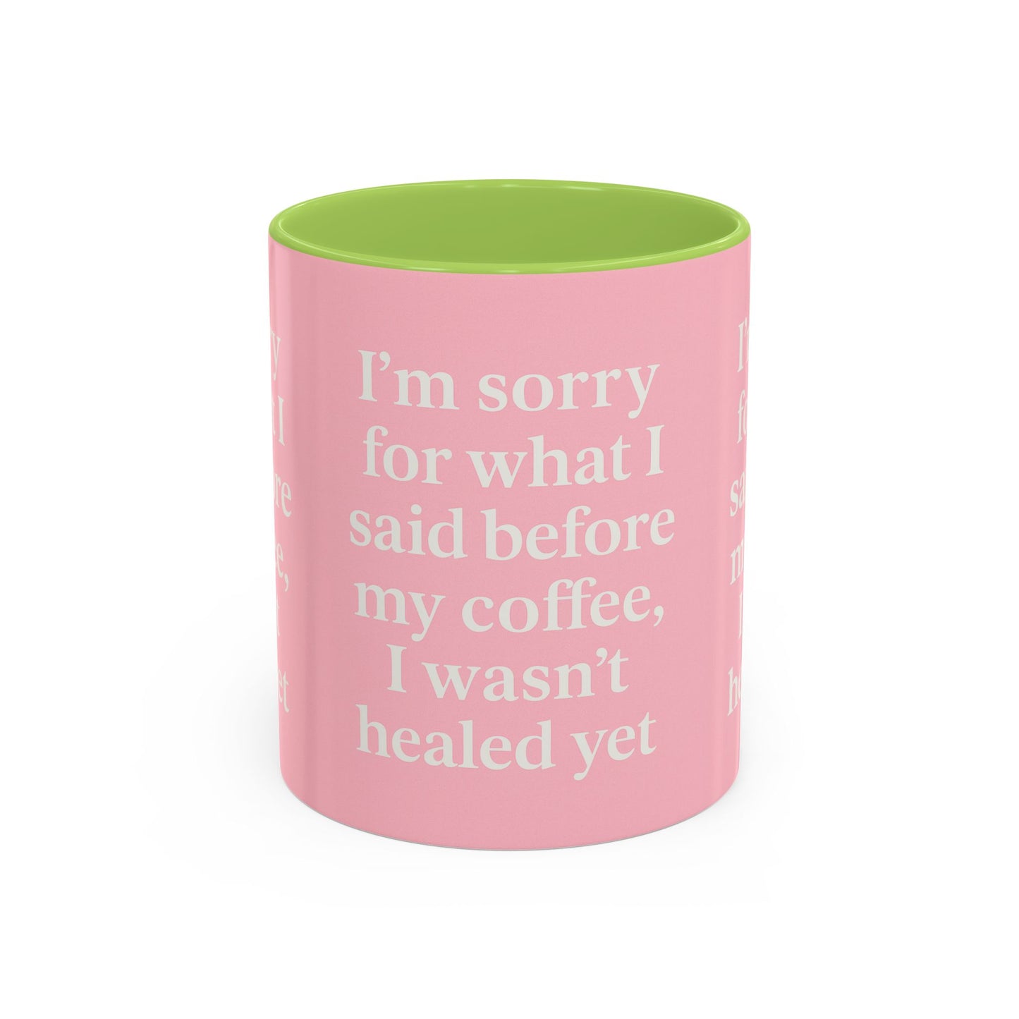 Coffee Lover's Healing Mug - Cute Gift for Friends, Inspirational Drinkware, Home Office Décor, Self-Care Humor, Uplifting Coffee Cup