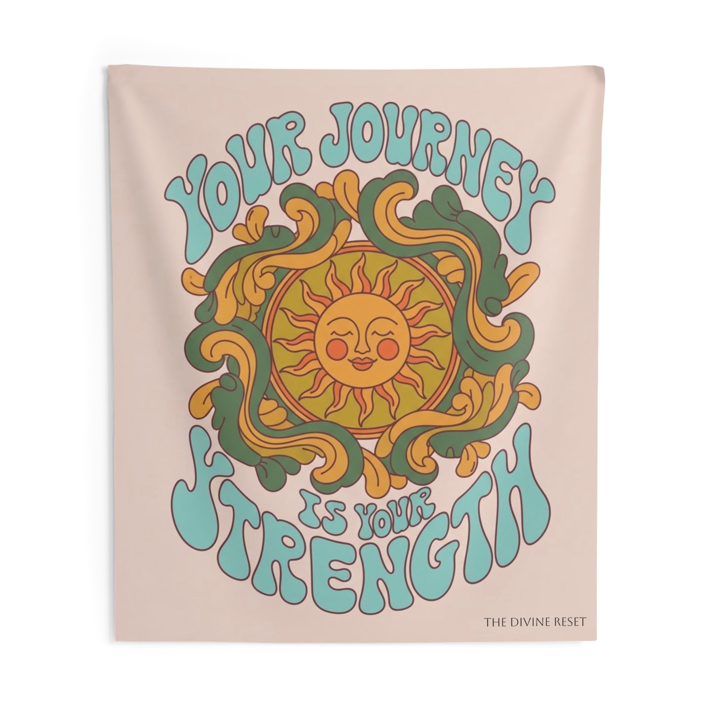 Your Journey is Your Strength- Wall Tapestry, Bohemian Home Decor, Inspirational Wall Art, Cozy Living Space, Unique Gift for Her