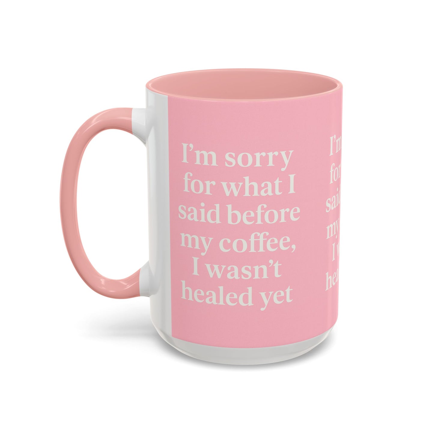 Coffee Lover's Healing Mug - Cute Gift for Friends, Inspirational Drinkware, Home Office Décor, Self-Care Humor, Uplifting Coffee Cup