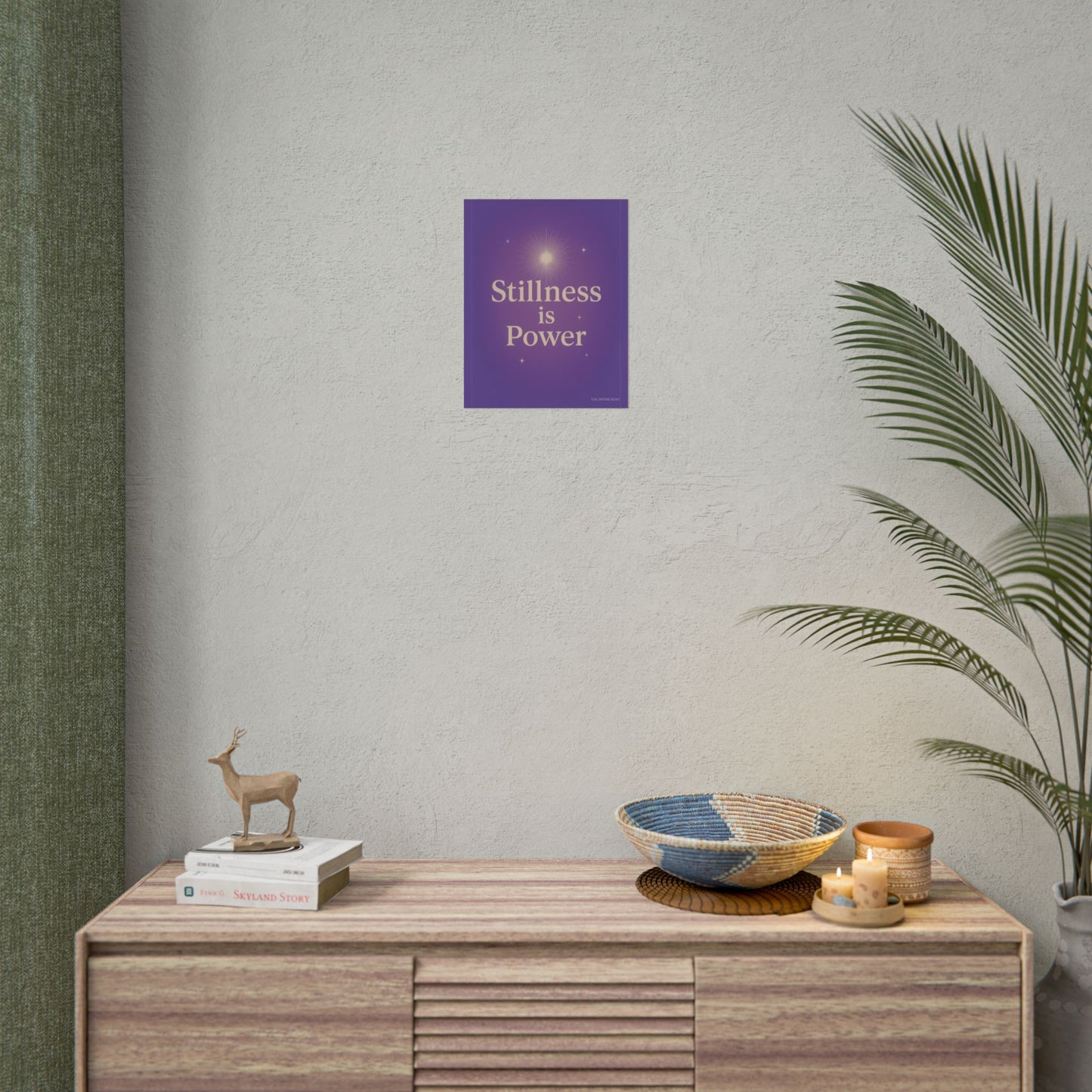 Inspirational Rolled Poster - 'Stillness is Power'