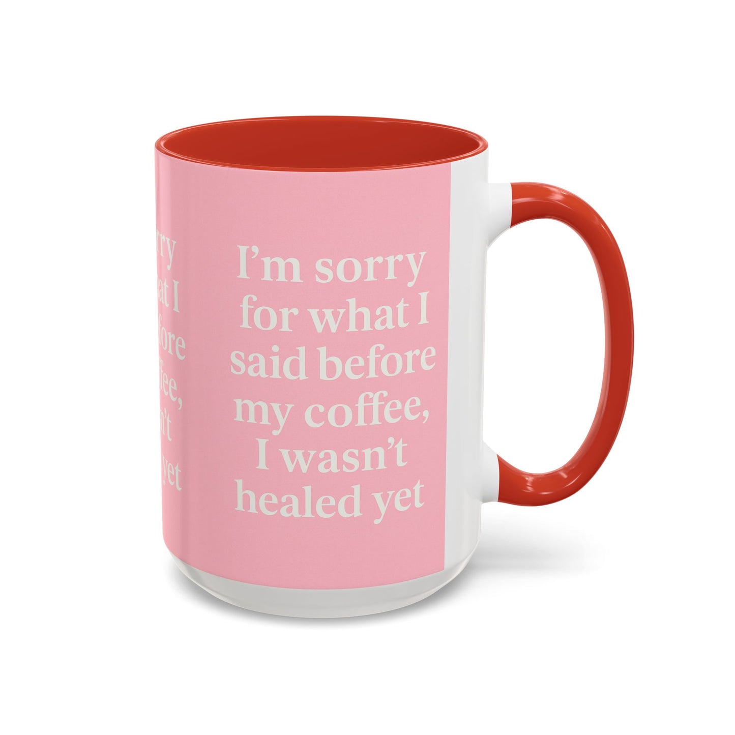 Coffee Lover's Healing Mug - Cute Gift for Friends, Inspirational Drinkware, Home Office Décor, Self-Care Humor, Uplifting Coffee Cup