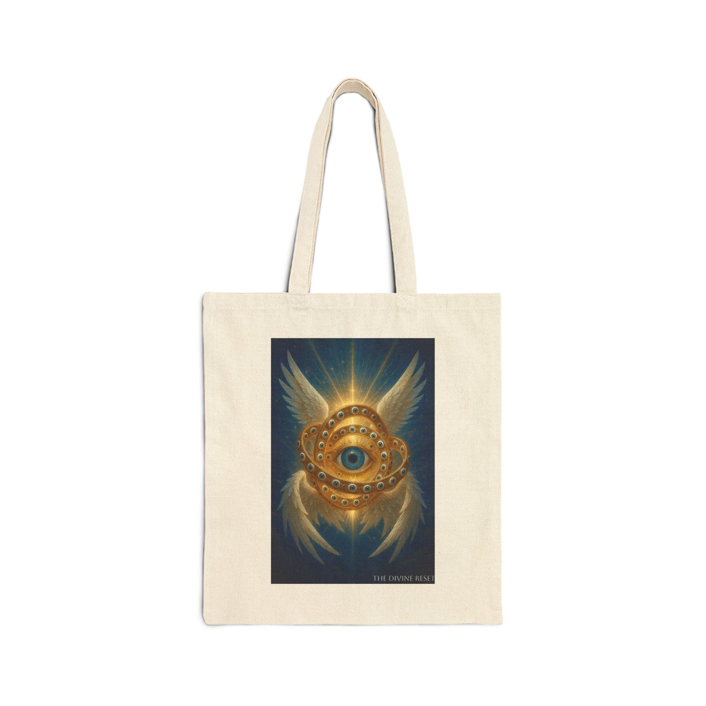 Thrones Biblical Angel Canvas Tote Bag - Spiritual Design for Everyday Use