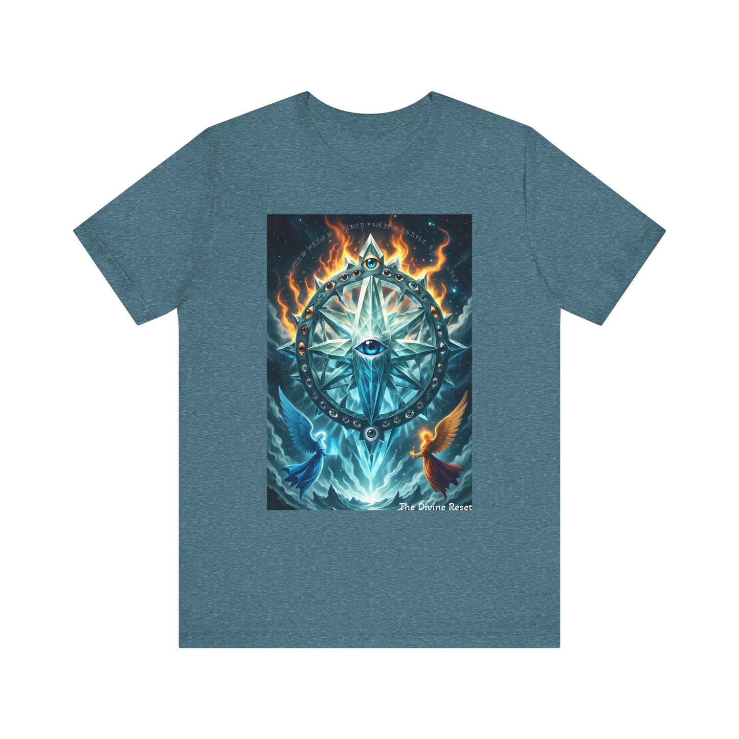 Mystical Compass Tee, Unisex Short Sleeve T-Shirt, Adventure Shirt, Boho Style Tee, Gift for Explorers, Casual Wear