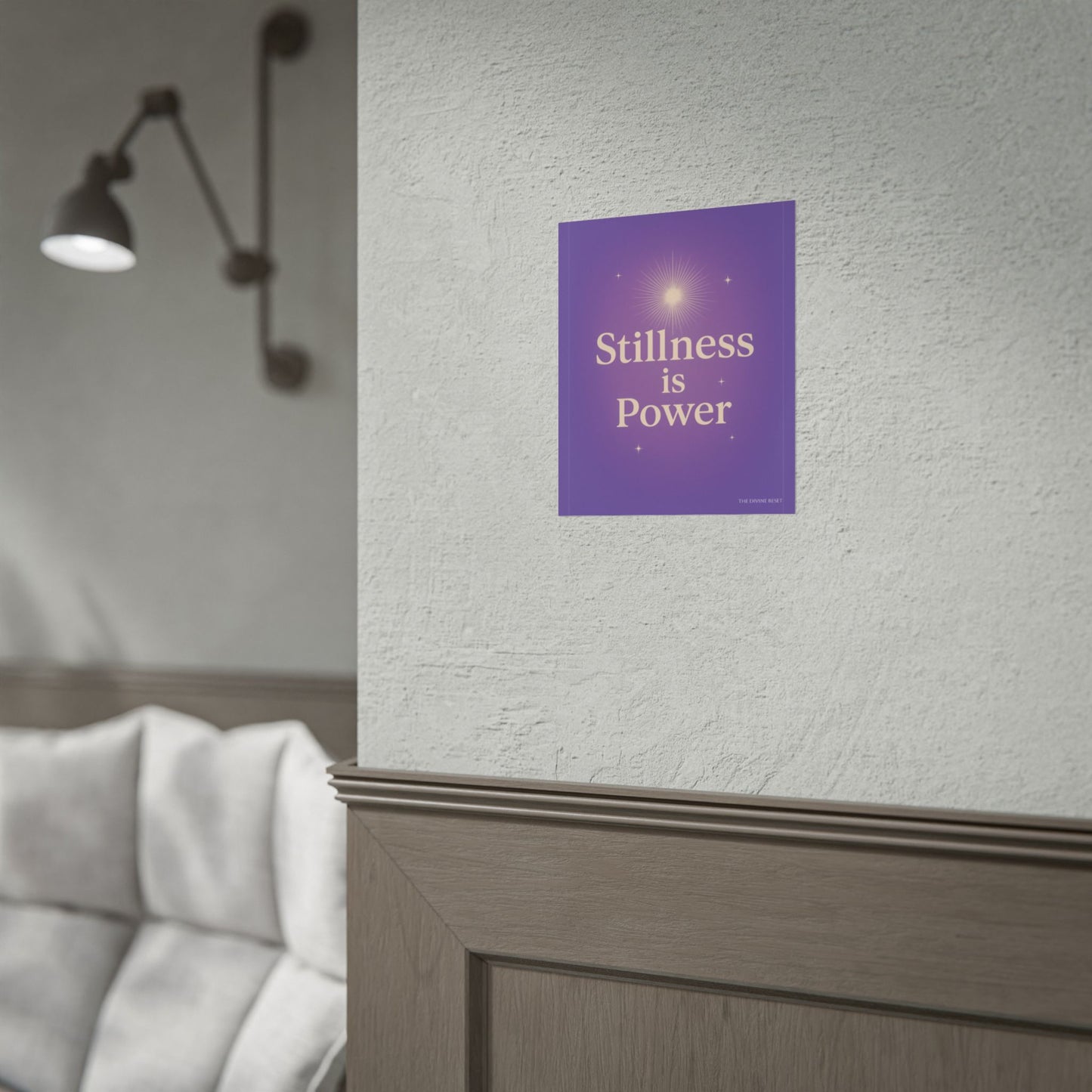 Inspirational Rolled Poster - 'Stillness is Power'