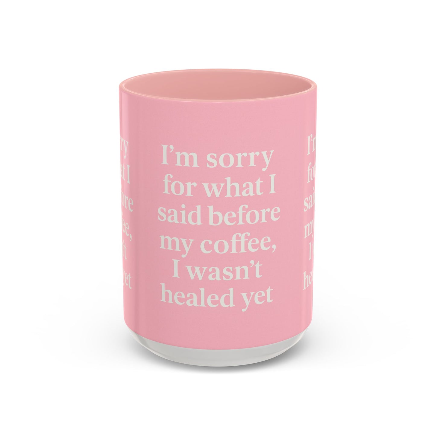 Coffee Lover's Healing Mug - Cute Gift for Friends, Inspirational Drinkware, Home Office Décor, Self-Care Humor, Uplifting Coffee Cup