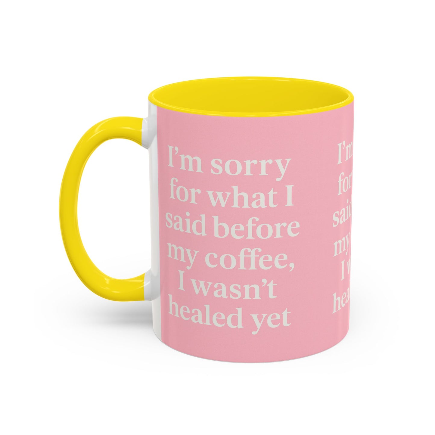 Coffee Lover's Healing Mug - Cute Gift for Friends, Inspirational Drinkware, Home Office Décor, Self-Care Humor, Uplifting Coffee Cup
