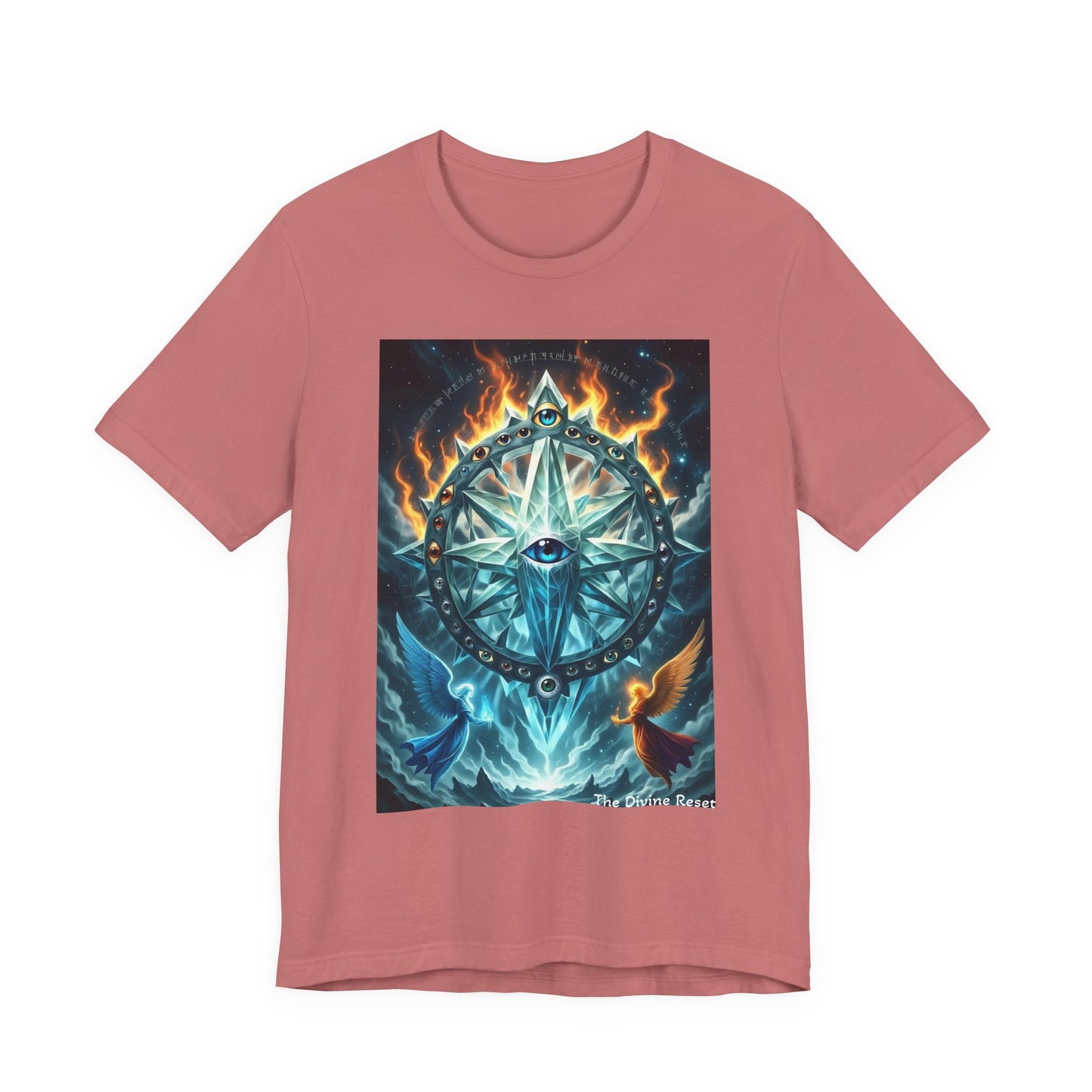 Mystical Compass Tee, Unisex Short Sleeve T-Shirt, Adventure Shirt, Boho Style Tee, Gift for Explorers, Casual Wear