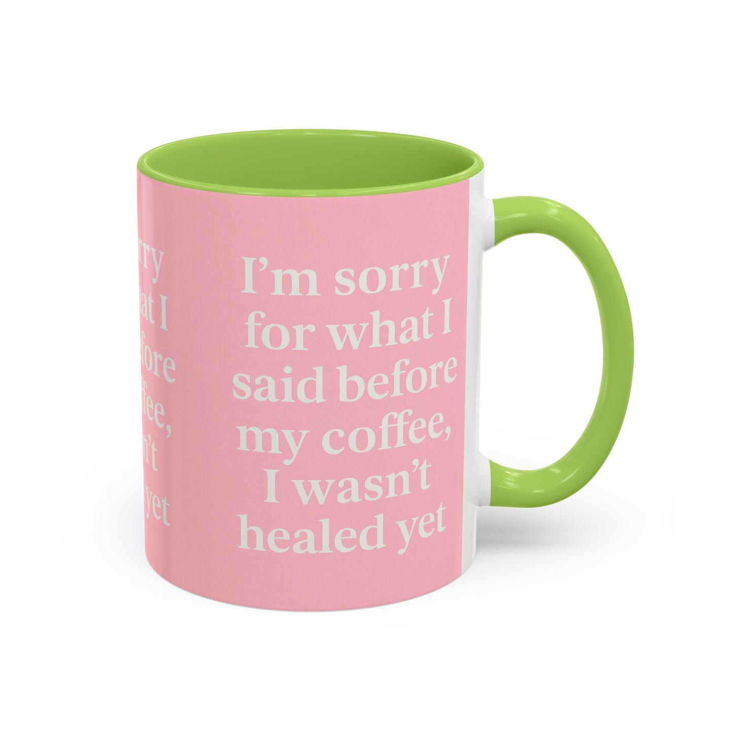 Coffee Lover's Healing Mug - Cute Gift for Friends, Inspirational Drinkware, Home Office Décor, Self-Care Humor, Uplifting Coffee Cup