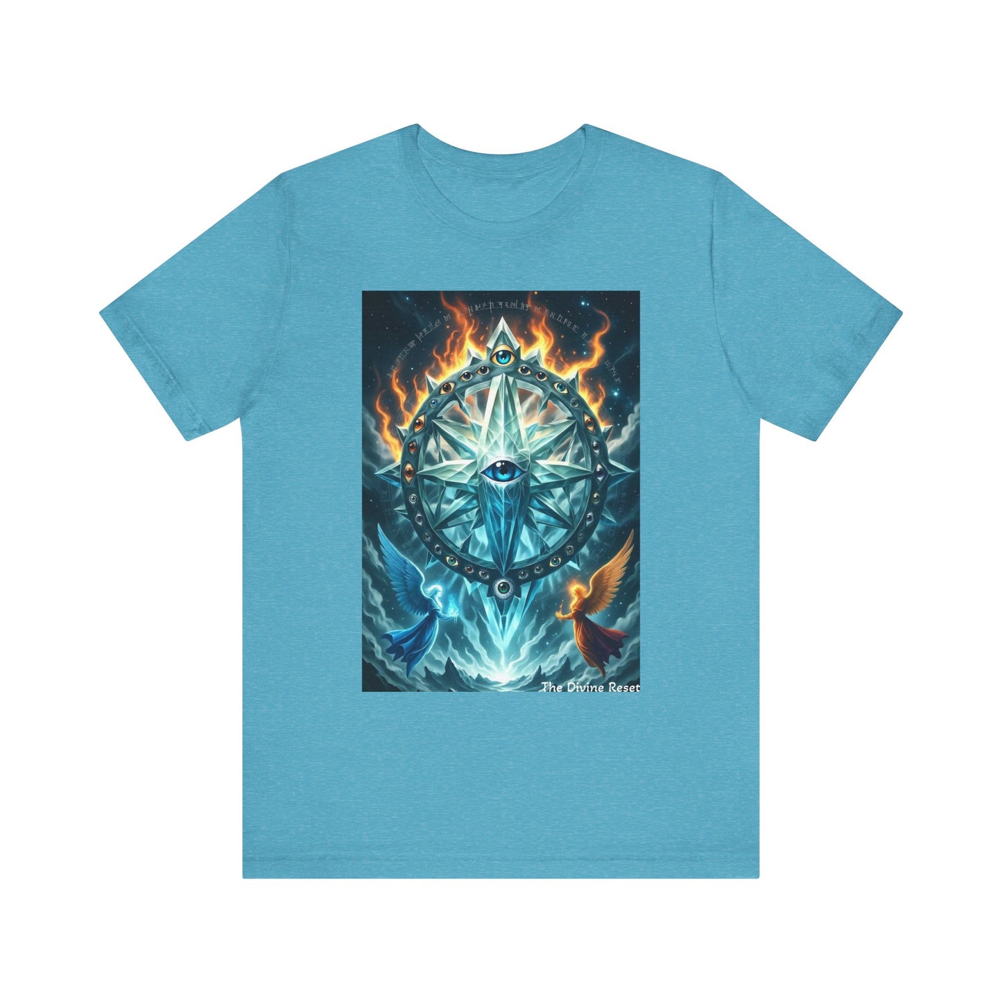 Mystical Compass Tee, Unisex Short Sleeve T-Shirt, Adventure Shirt, Boho Style Tee, Gift for Explorers, Casual Wear