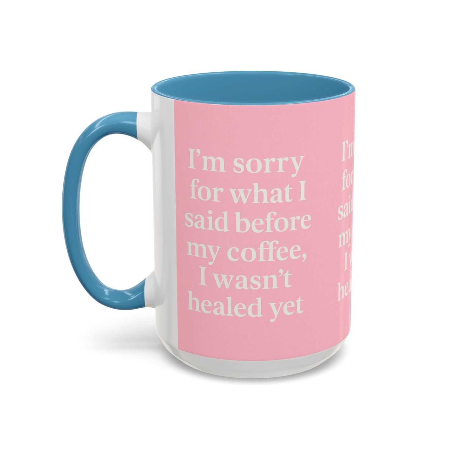 Coffee Lover's Healing Mug - Cute Gift for Friends, Inspirational Drinkware, Home Office Décor, Self-Care Humor, Uplifting Coffee Cup