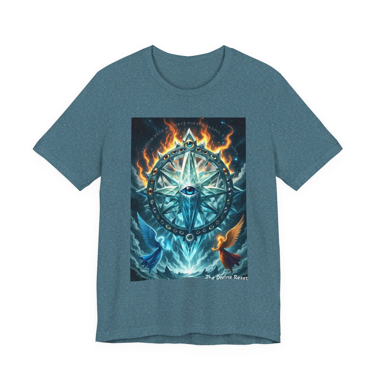 Mystical Compass Tee, Unisex Short Sleeve T-Shirt, Adventure Shirt, Boho Style Tee, Gift for Explorers, Casual Wear