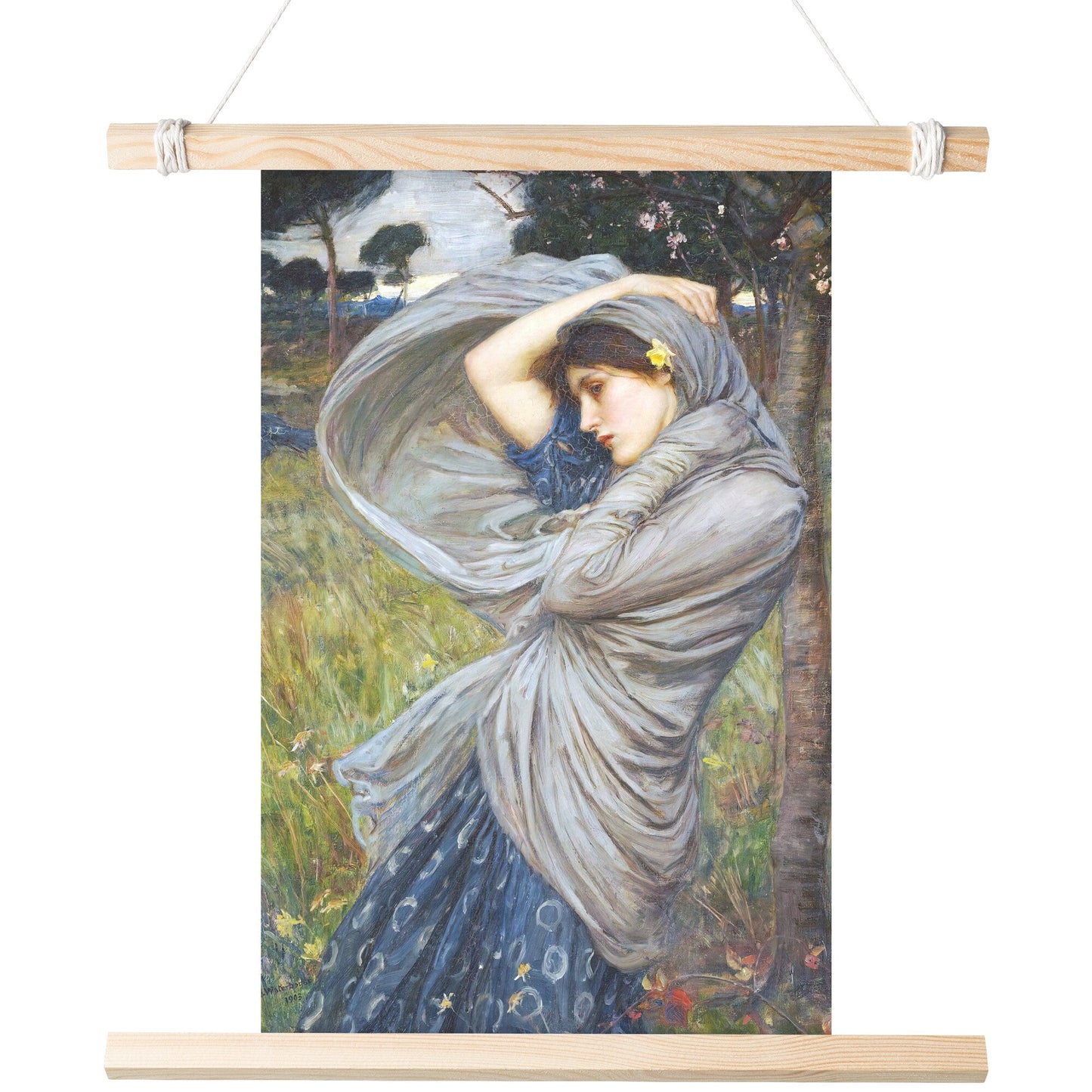 "Boreas" by John William Waterhouse Matte Poster