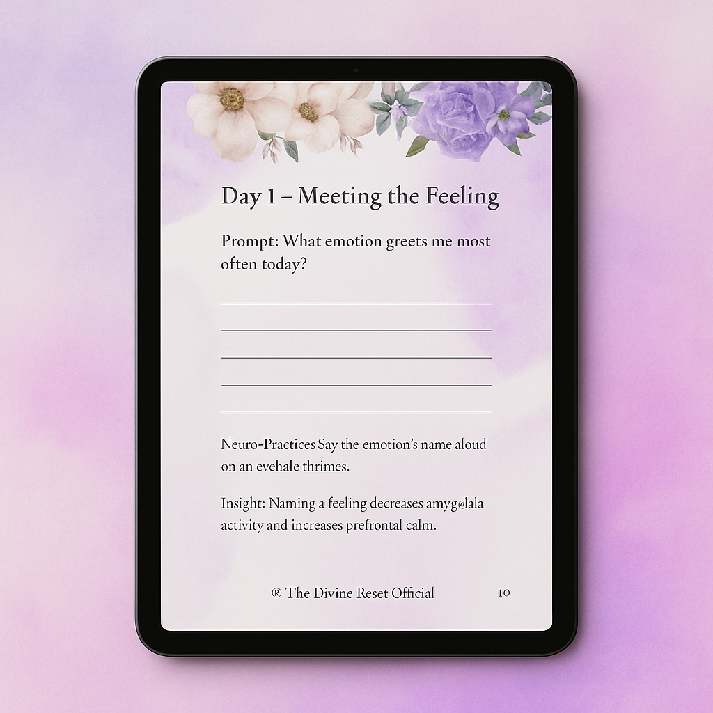The Divine Reset™ 12-Week Healing & Reflection Journal (6×9 Digital Download)