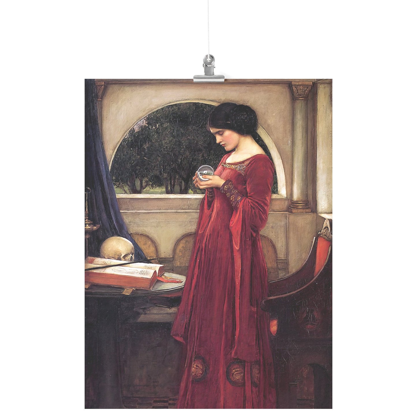 "The Crystal Ball" by John William Waterhouse Matte Poster