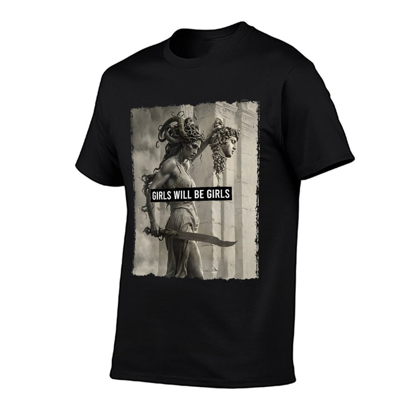 Girl Will Be Girls  Medusa Feminist Women  Stretchy T-Shirt